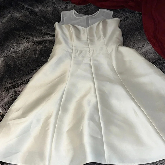 Alfred Sung White High Low Dress - Picture 3 of 13